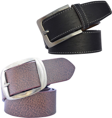 

Sun Shopping Men Formal Multicolor Synthetic Belt, Black:brown