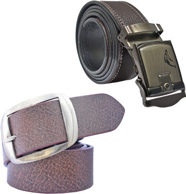 

Sun Shopping Men Formal Brown Synthetic Belt