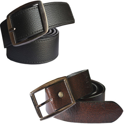 

Sun Shopping Men Formal Multicolor Synthetic Belt, Black:brown