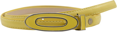 Baluchi Women Casual, Party, Evening Yellow Artificial Leather Belt