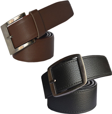 

Sun Shopping Men Formal Multicolor Synthetic Belt, Black:brown
