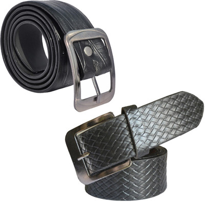 

Sun Shopping Men Formal Black Synthetic Belt