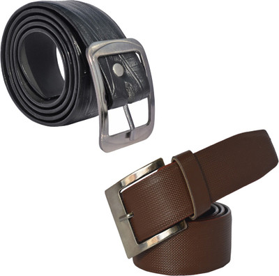 

Sun Shopping Men Formal Multicolor Synthetic Belt, Black:brown
