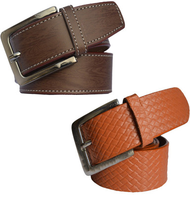 

Sun Shopping Men Formal Multicolor Synthetic Belt, Brown:tan