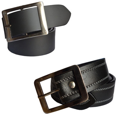 

Sun Shopping Men Formal Black Synthetic Belt
