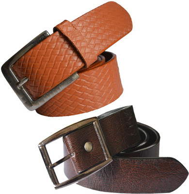 

Sun Shopping Men Formal Multicolor Synthetic Belt, Brown:tan