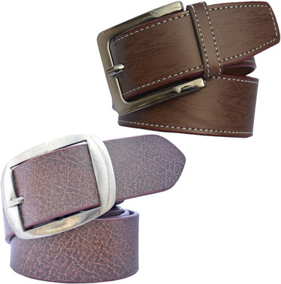 

Sun Shopping Men Formal Brown Synthetic Belt