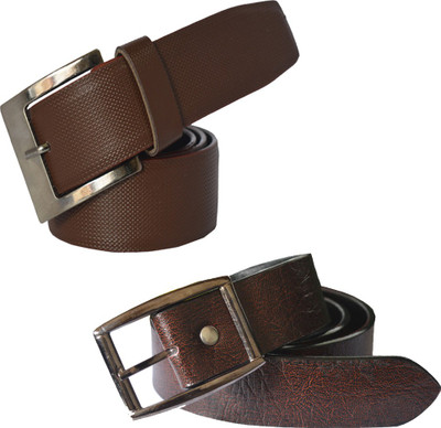 

Sun Shopping Men Formal Brown Synthetic Belt