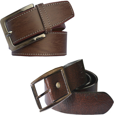 

Sun Shopping Men Formal Brown Synthetic Belt