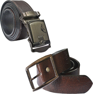 

Sun Shopping Men Formal Brown Synthetic Belt