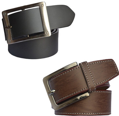 

Sun Shopping Men Formal Multicolor Synthetic Belt, Black:brown