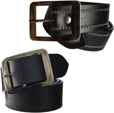 

Sun Shopping Men Formal Black Synthetic Belt