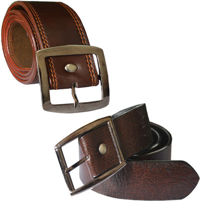 

Sun Shopping Men Formal Brown Synthetic Belt