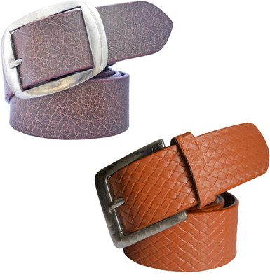 

Sun Shopping Men Formal Multicolor Synthetic Belt, Brown:tan