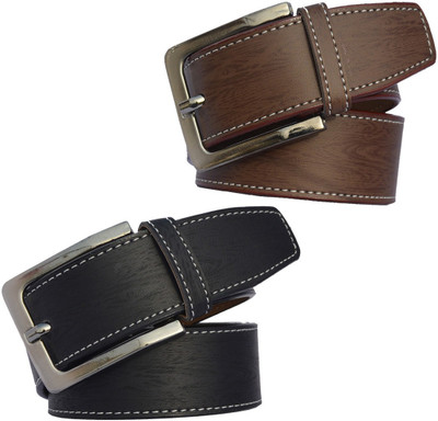 

Sun Shopping Men Formal Multicolor Synthetic Belt, Black:brown