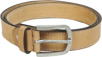 

Hidelink Men & Women Casual Beige Genuine Leather Belt