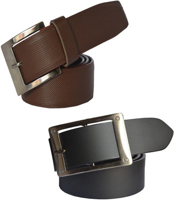 

Sun Shopping Men Formal Multicolor Synthetic Belt, Black:brown
