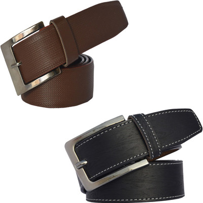 

Sun Shopping Men Formal Multicolor Synthetic Belt, Black:brown