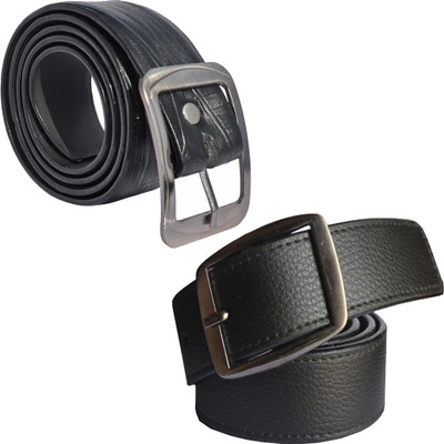 

Sun Shopping Men Formal Black Synthetic Belt