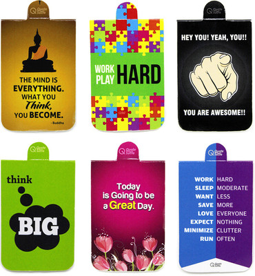 

QuoteSutra Book-lover Gift Combo | Best for Friends & Family | Set Of 6 Magnetic Bookmarks Bookmark(Quote, Multicolor)