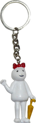 

NPRC Beautiful Cute Zoo-zoo For Car Bike Bags Locking Key Chain(White)