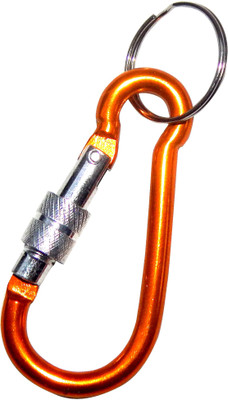

NPRC Mini Aluminum Hiking Snap Hook Locking Carabiner(Orange)