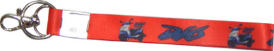 

NPRC Stylish Printed Tags For Car Bike Bags Locking Key Chain(Red)