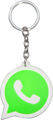 

NPRC Beautiful Whatsapp For Car Bike Bags Locking Key Chain(Green)