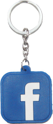 

NPRC Beautiful Facebook For Car Bike Bags Locking Key Chain(Blue)