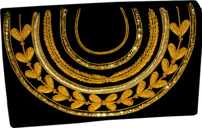 

nameo Party Gold, Black Clutch, Black;gold