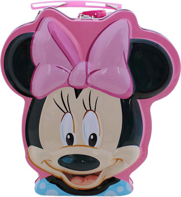 

Kidzoo Minnie-Mouse 7" Inches Metal Coin Bank Coin Bank(Multicolor)