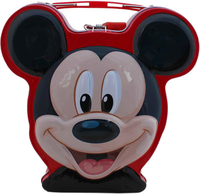 

Kidzoo Mickey-Mouse Shape 7" Inches Metal Body Coin Bank(Multicolor)
