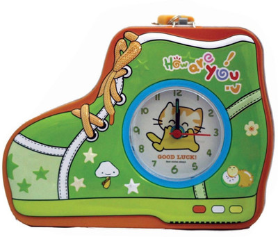 

Shoppernation Fancy Shoe Design Kids Piggy Kiddy Coin Bank With Clock(Random Color) Coin Bank(Multicolor)