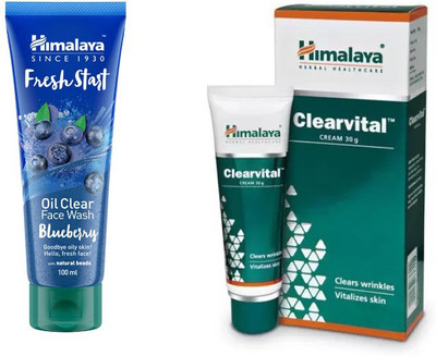 

Himalaya blueberry face wash, clearvital face cream(Set of 2)