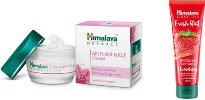

Himalaya anti wrinkle cream, Fresh Start Oil Clear Strawberry Face Wash(Set of 2)