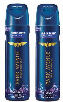 

Park Avenue Storm Deodorant Spray - For Men(300 ml, Pack of 2)