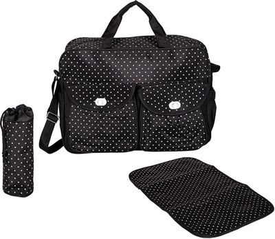 

PackNBuy Stylish Big Size White Star Diaper Bag Diaper Bags for Stylish Mom(Black)