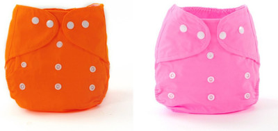 

Babymoon (SET of 2) Diaper Covers Premium Reusable Adjustable Pocket Cloth Diaper - M(2 Pieces)