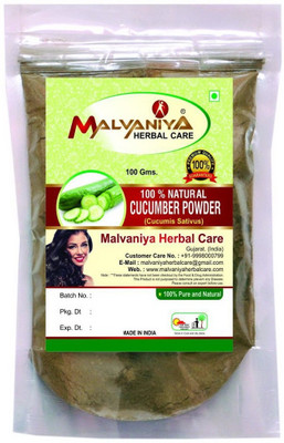 

Malvaniya Herbal Care 100% Natural Cucumber (Cucumis Sativus) Powder (100Grams)(100 g)