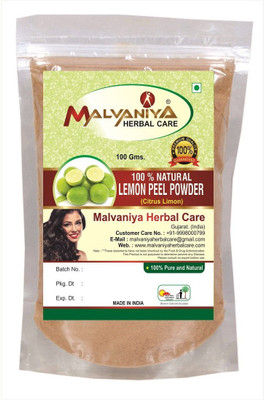 

Malvaniya Herbal Care 100% Natural Lemon Peel (Citrus Limon) Powder (100Grams)(100 g)