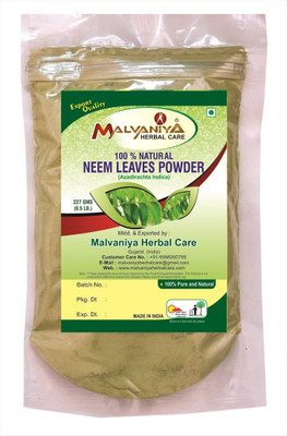 

Malvaniya Herbal Care 100% Natural Neem Leaves (AZADIRACHTA INDICA) Powder (227Grams)(227 g)