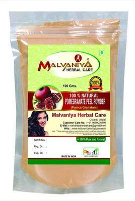 

Malvaniya Herbal Care 100% Natural Pomegranate Peel (Punica Granatum) Powder (100Grams)(100 g)