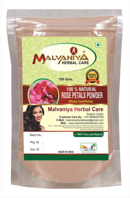 

Malvaniya Herbal Care 100% Natural Rose Petals (Rosa Centifolia) Powder (100Grams)(100 g)