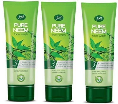 

JOY Skin Fruits Pure Neem Purifying, pack of 3 Face Wash(180 g)