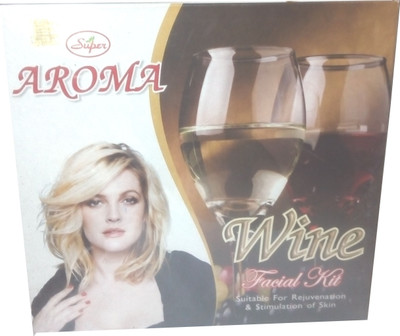 Super Aroma Wine Facial Kit (5 in 1), Suitable for Blemished and Pigmented Skin 280 g(Set of 5)