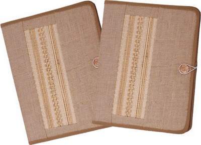 

ZesTale Jute Document File Folder(Set Of 2, Beige)