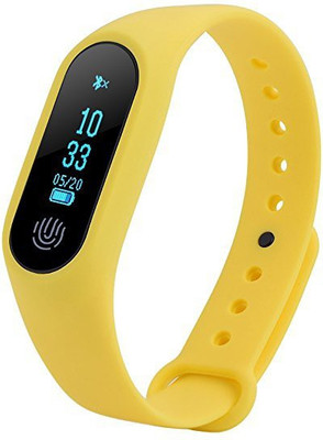 

IBS M2 IP67 Waterproof Heart Rate Smart Wristbands Fitness Band(Yellow, Pack of 1)