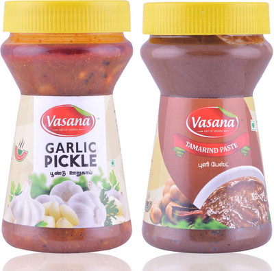 

Vasana Garlic pickle and Tamarind Paste Combo Combo(300-300)