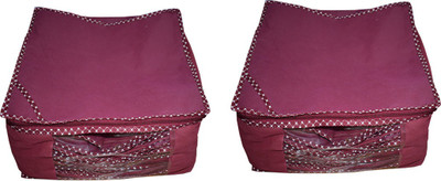 

Aadhya Designer Non woven Saree cover/ Saree Bag/ Storage bag Set of 2 Pcs 8 Inches Height (Maroon)(Maroon)