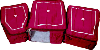 

JARA HAT KE Saree Cover,Blouse Cover And Peticoat Cover Larg JHK-132(Maroon)